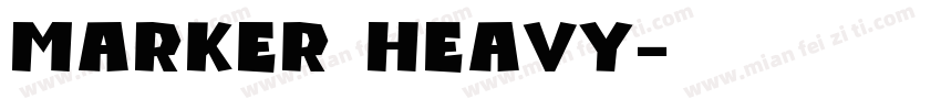 Marker Heavy字体转换